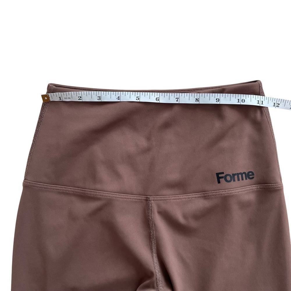 Forme Set Power Bra SZ M & Sculpt Leggings SZ S in Espresso Brown Posture Bra - Picture 15 of 16